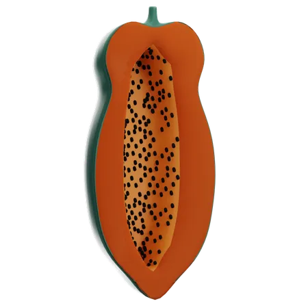 Papaya  3D Icon