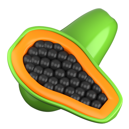 Papaya  3D Icon