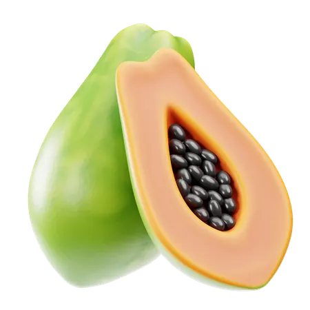 Papaya  3D Icon