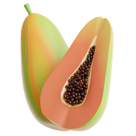 Papaya  3D Icon