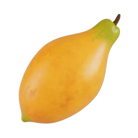 Papaya  3D Illustration