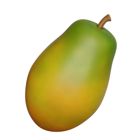 Papaya 3 D Illustration 3D Icon