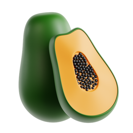 Papaya-Frucht  3D Icon