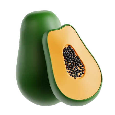 Papaya-Frucht  3D Icon