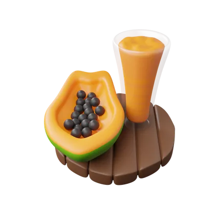 Papaya juice  3D Icon