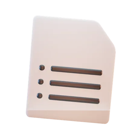 Papel  3D Icon