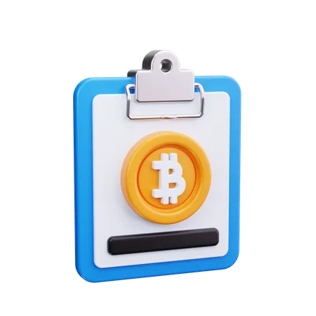 Papel bitcoin  3D Icon