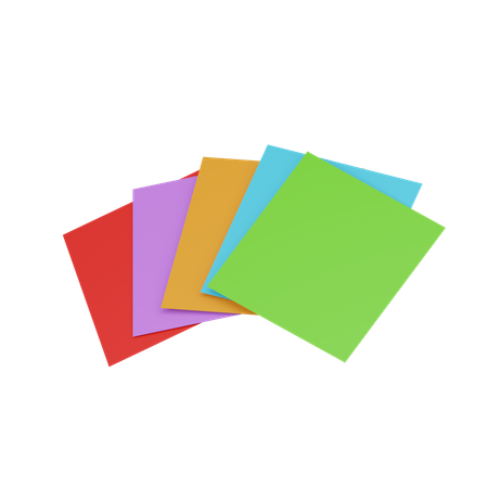 Papel de color  3D Icon