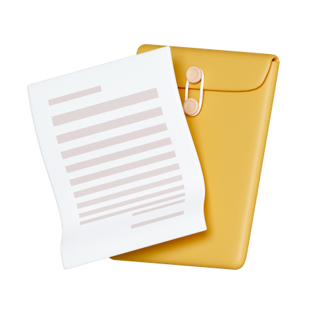 Papel comercial  3D Icon