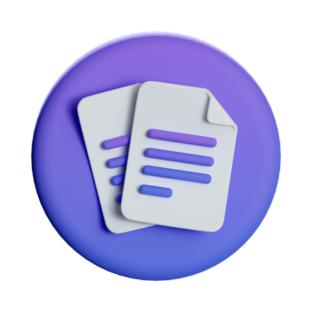 Papel de cópia  3D Icon