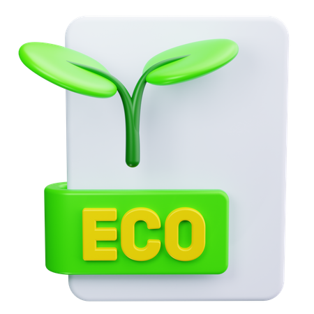 Papel ecológico  3D Icon