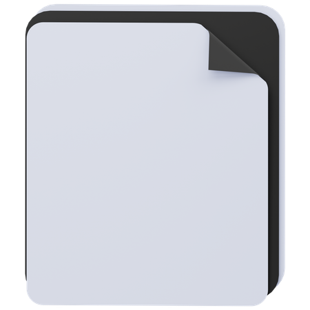 Papel en blanco  3D Icon