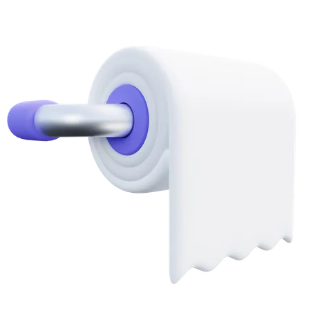 Ilustracion 3 D De Papel Higienico 3D Icon