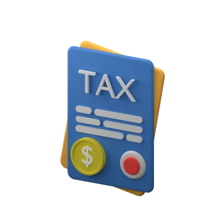 Papel fiscal  3D Icon