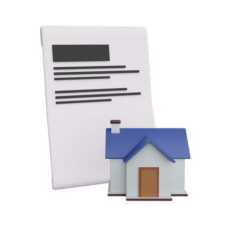 Documento de propriedade  3D Icon