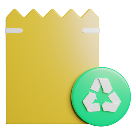 Reciclaje de papel  3D Icon