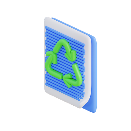 Papel reciclado  3D Icon