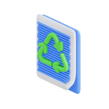 Papel reciclado  3D Icon