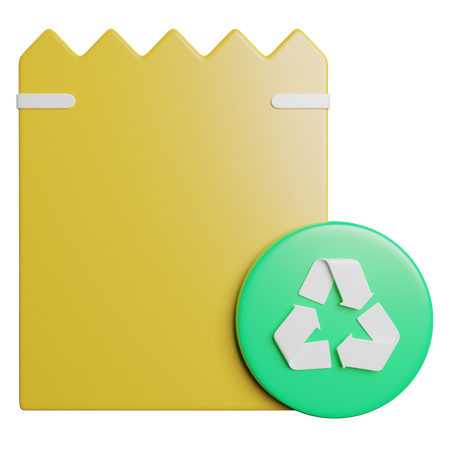 Reciclagem de papel  3D Icon