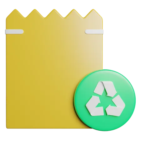 Reciclagem de papel  3D Icon