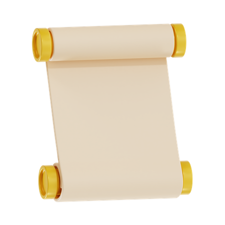 Papel de rolagem  3D Icon