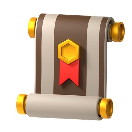 Papel de rolagem  3D Icon