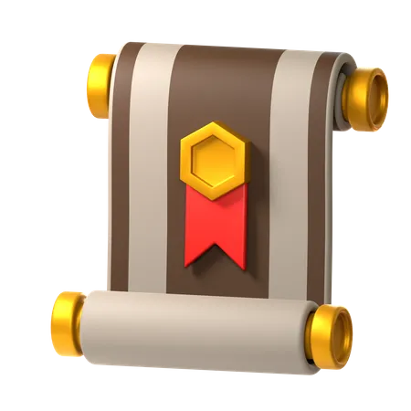 Papel de rolagem  3D Icon