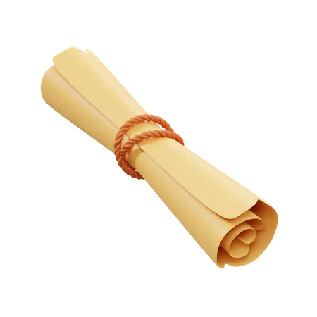 Papel de rolagem  3D Icon