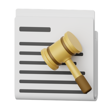 Documento judicial  3D Icon