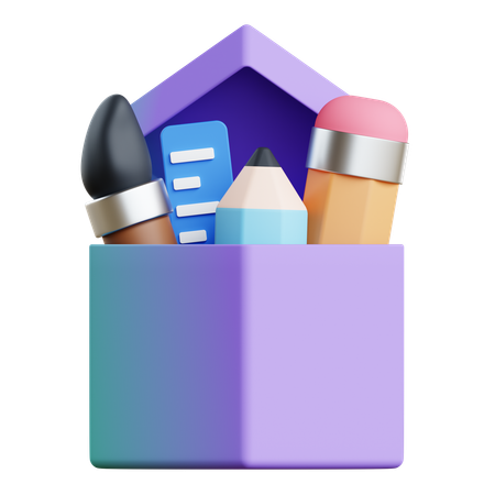 Papelaria  3D Icon