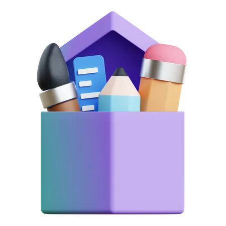 Papelaria  3D Icon