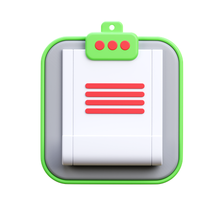 Papeleo  3D Icon