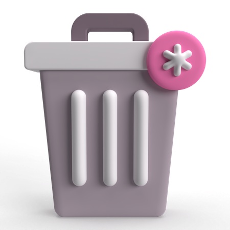 Contenedor de basura  3D Icon