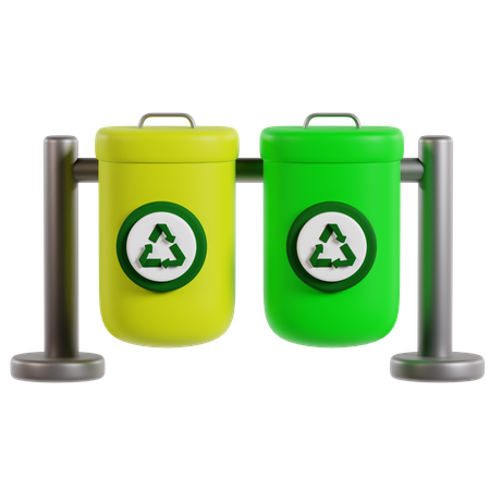 Contenedor de basura  3D Icon