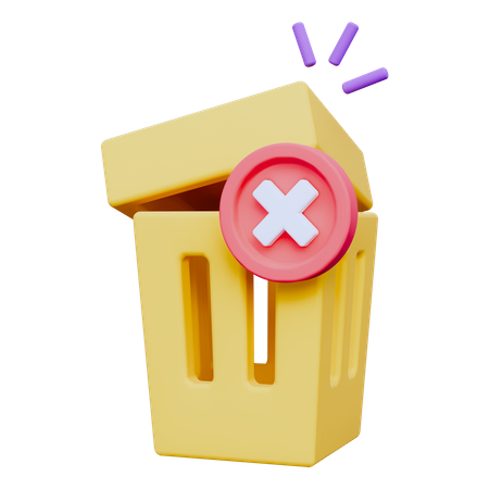 Contenedor de basura  3D Icon