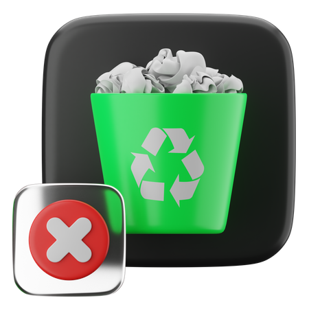 Contenedor de basura  3D Icon