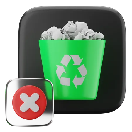 Contenedor de basura  3D Icon