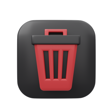 Contenedor de basura  3D Icon