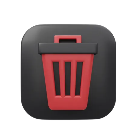 Contenedor de basura  3D Icon