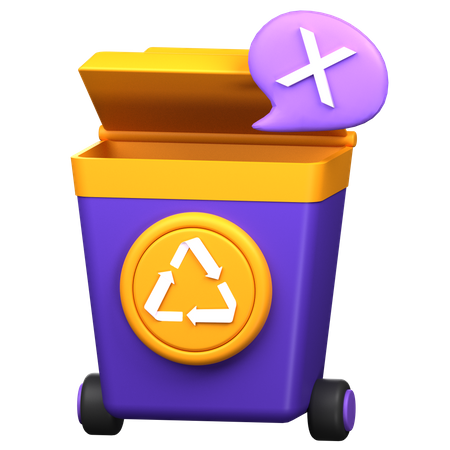 Contenedor de basura  3D Icon