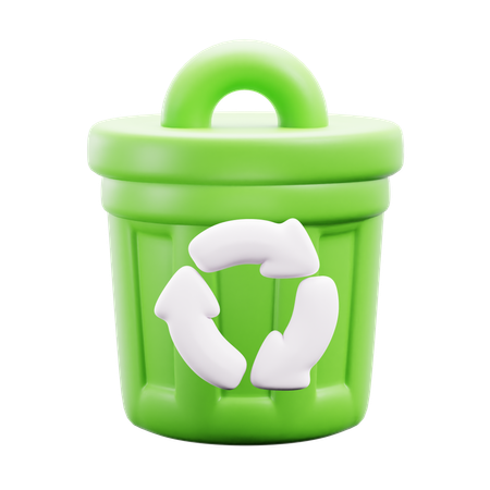 Papelera de reciclaje  3D Icon