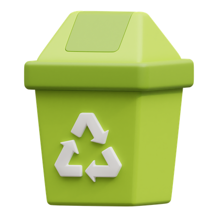 Papelera de reciclaje  3D Icon