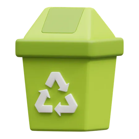 Papelera de reciclaje  3D Icon