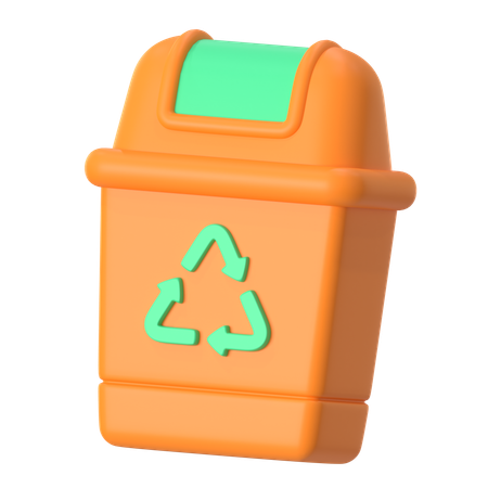 Papelera de reciclaje  3D Icon