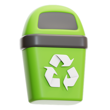 Papelera de reciclaje  3D Icon