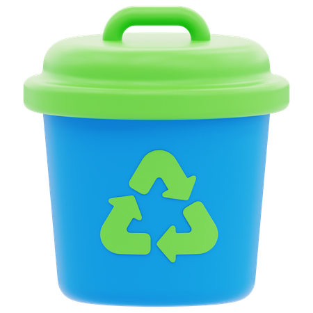 Papelera de reciclaje  3D Icon