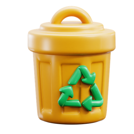 Papelera de reciclaje  3D Icon