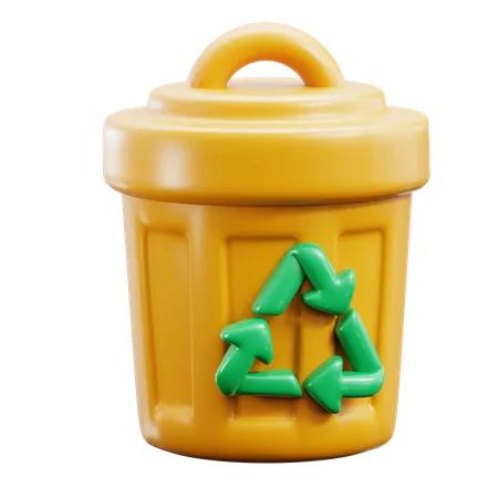 Papelera de reciclaje  3D Icon