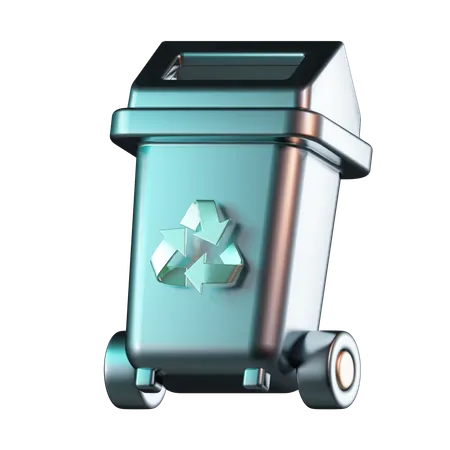 Papelera de reciclaje  3D Icon