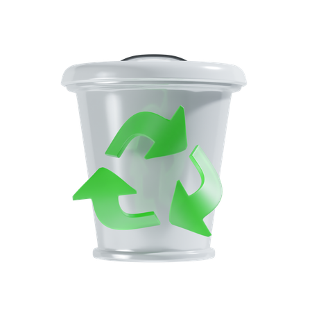 Papelera de reciclaje  3D Icon